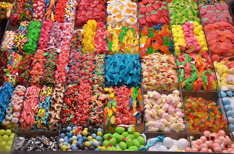 display of confectionary