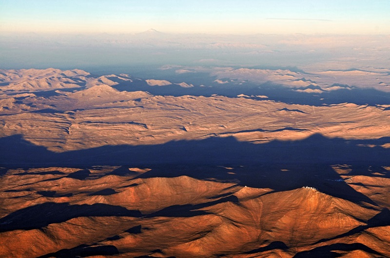 Aerial view of the Atacama Desert in Chile
