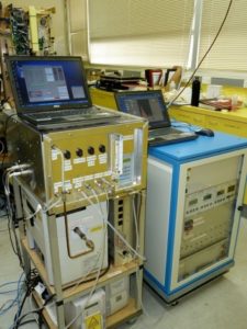 machine in a lab used to monitor air pollution 