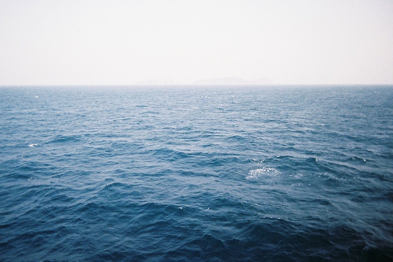 The ocean stretching to the horizon