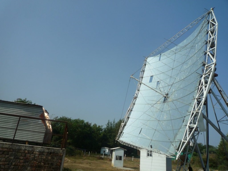 THE SUN ALSO RISES: This solar powered crematorium in India is one way to offset the costs of cremation. Photo: Urvish Dave (see note 2).