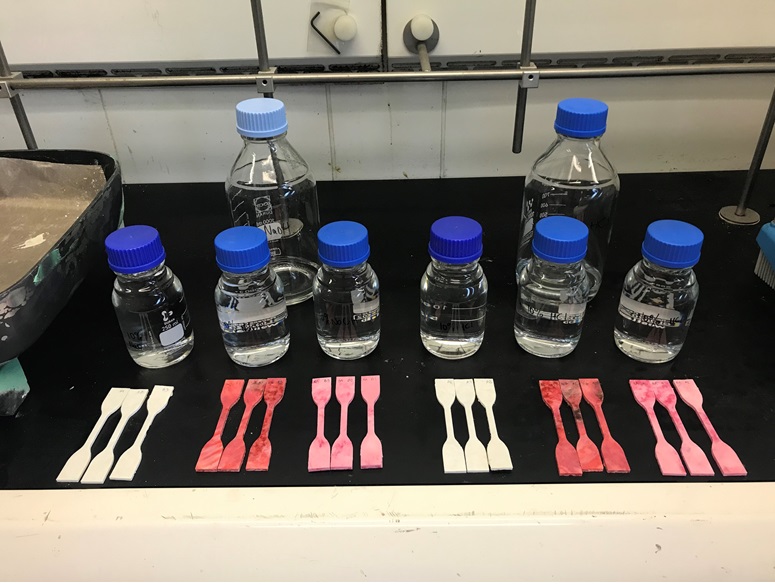 FABtec samples laid out ready for testing by CSIRO scientists’ 