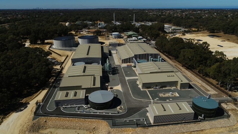 A water recycling plant from the sky