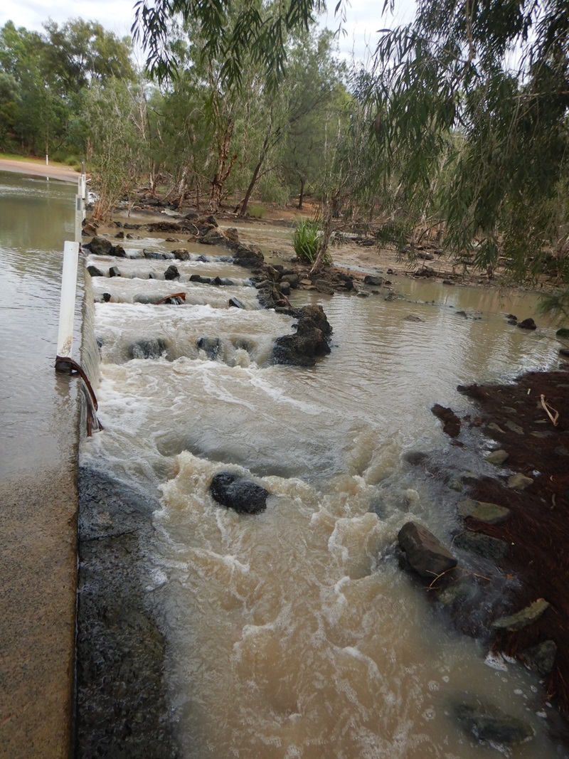 Pictured is a simple fish ladder to use for upstream movement.