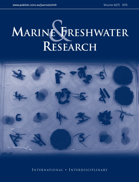 Front cover of the Marine and Freshwater journal.