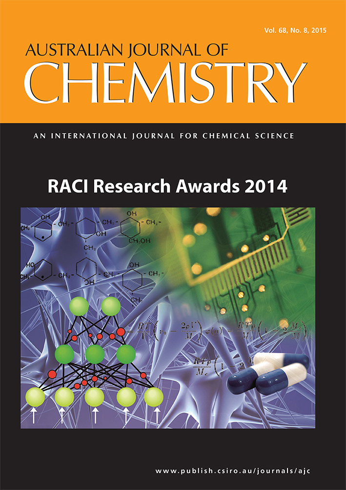 Front cover of the Australian Journal of Chemistry.