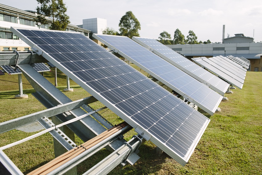 Solar PV outdoor testing at the Energy Centre, Newcastle