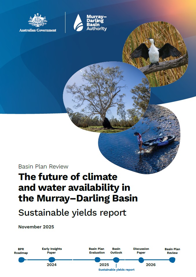 The cover page of the Sustainable Yields 2025 report.